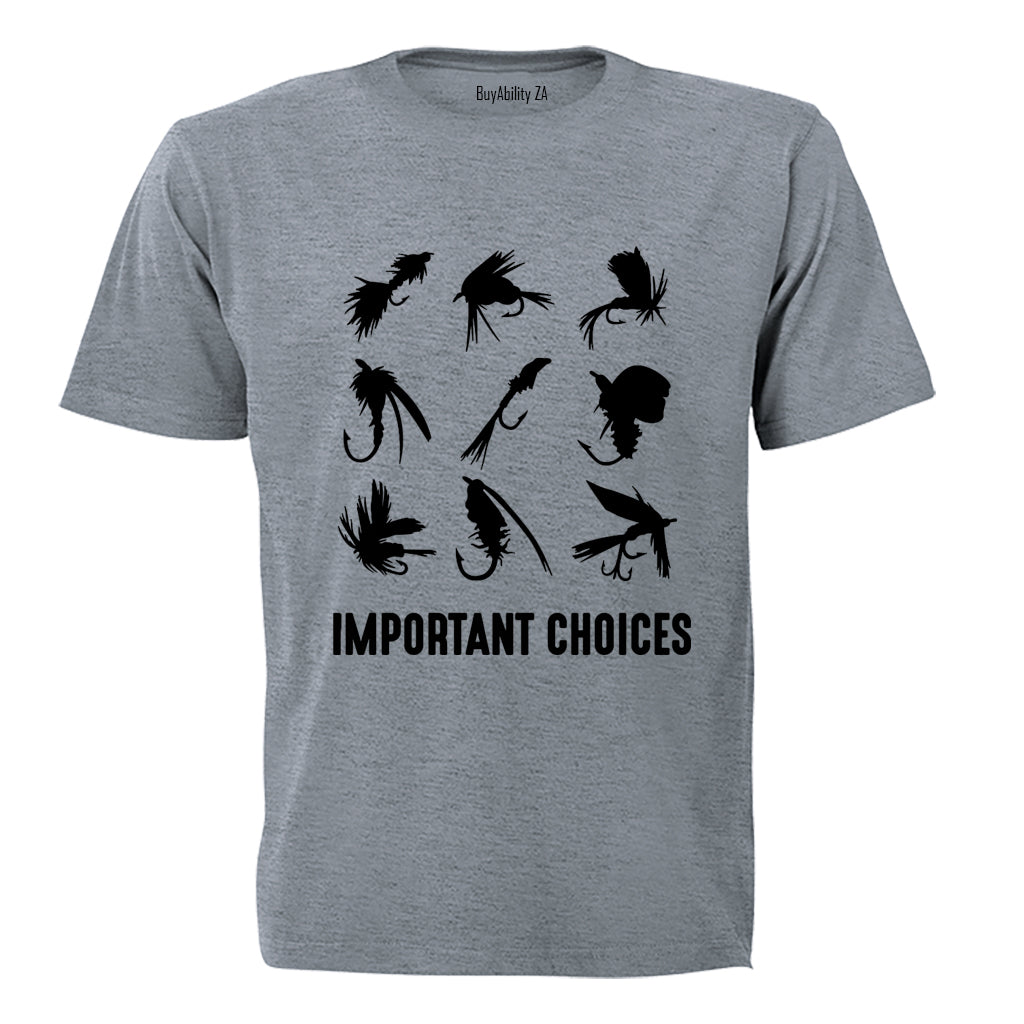 Important Choices - Fishing - Adults - T-Shirt - BuyAbility South Africa