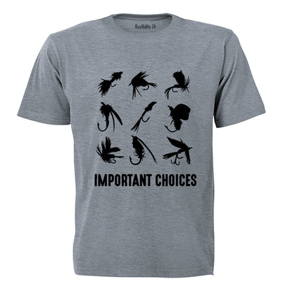 Important Choices - Fishing - Adults - T-Shirt - BuyAbility South Africa