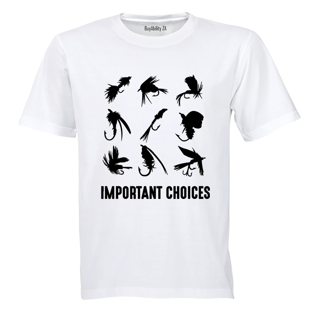 Important Choices - Fishing - Adults - T-Shirt - BuyAbility South Africa