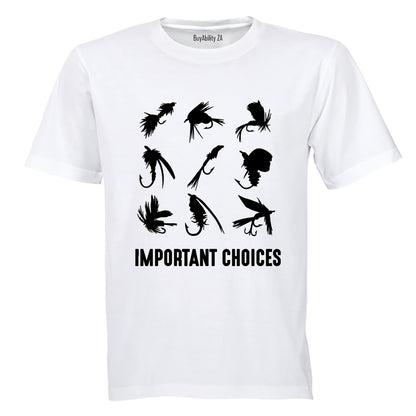 Important Choices - Fishing - Adults - T-Shirt - BuyAbility South Africa