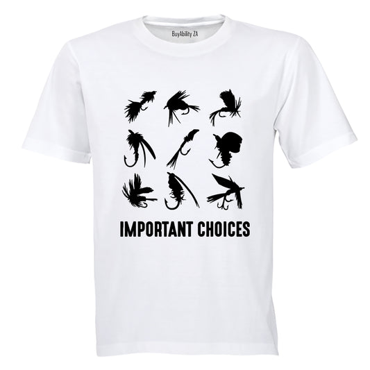 Important Choices - Fishing - Adults - T-Shirt - BuyAbility South Africa
