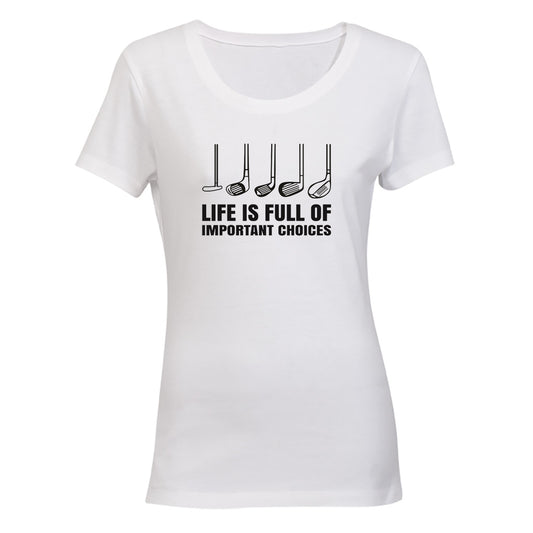 Important Choices - Golf - Ladies - T-Shirt - BuyAbility South Africa