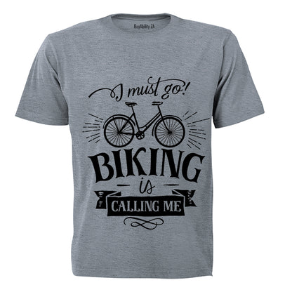 I Must Go - Biking is Calling Me - Kids T-Shirt - BuyAbility