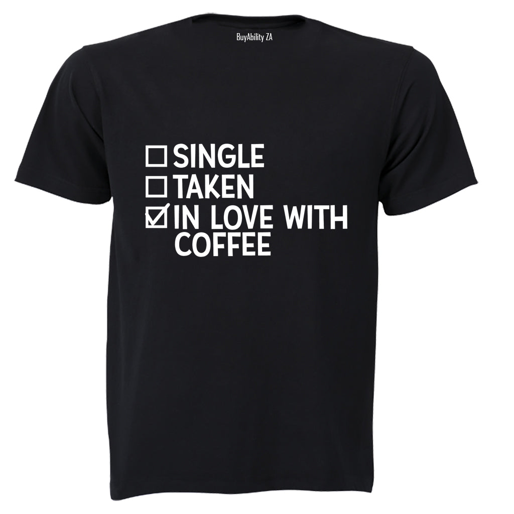 In Love With Coffee - Valentine - Adults - T-Shirt