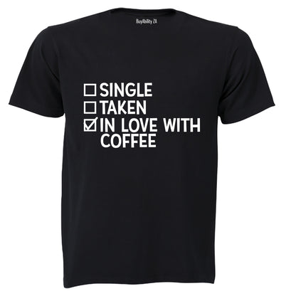 In Love With Coffee - Valentine - Adults - T-Shirt