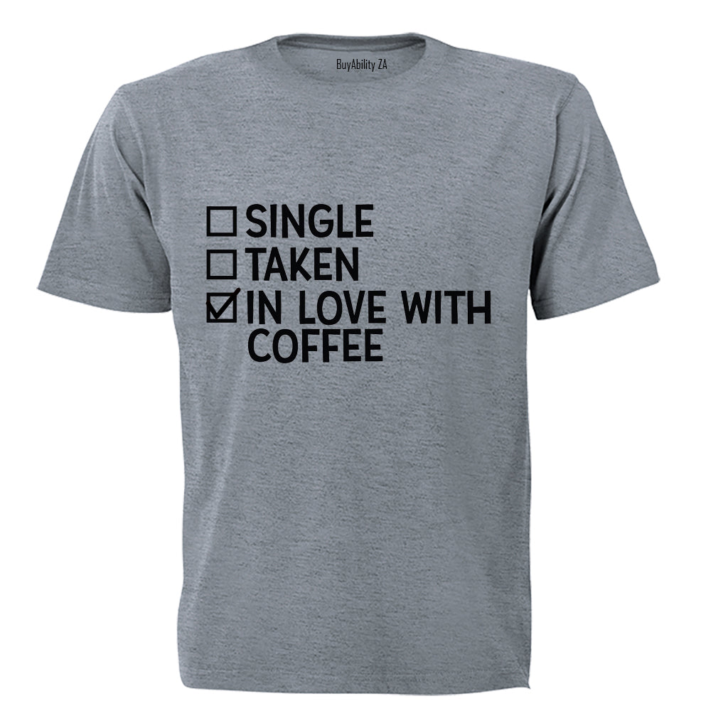 In Love With Coffee - Valentine - Adults - T-Shirt