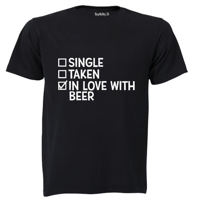 In Love With BEER - Valentine - Adults - T-Shirt