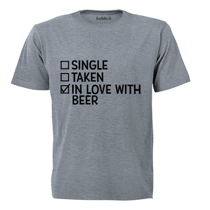In Love With BEER - Valentine - Adults - T-Shirt