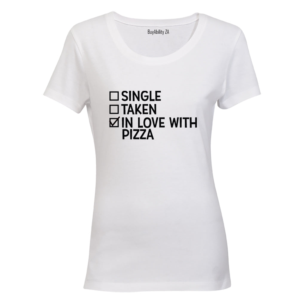 In Love With PIZZA - Valentine - Ladies - T-Shirt