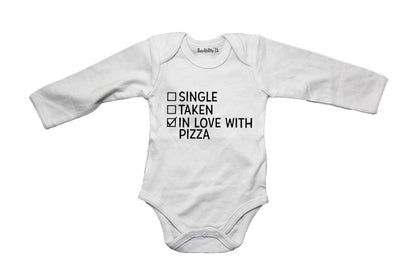 In Love With PIZZA - Valentine - Baby Grow