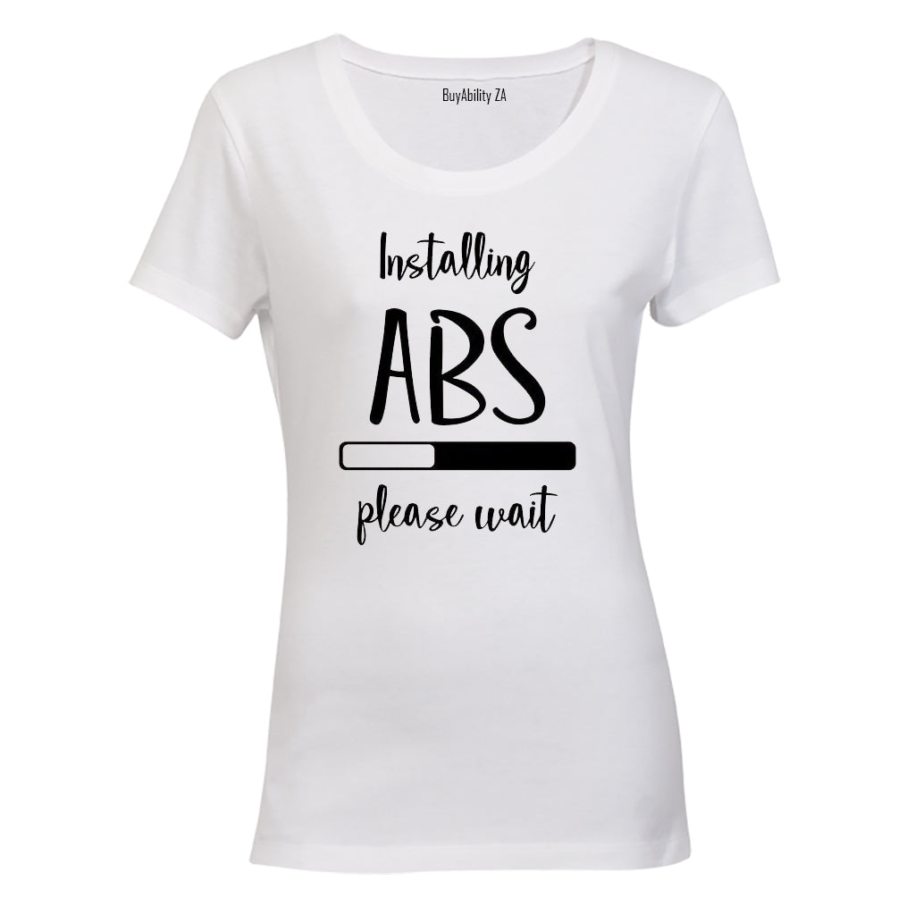 Installing Abs - Ladies - T-Shirt