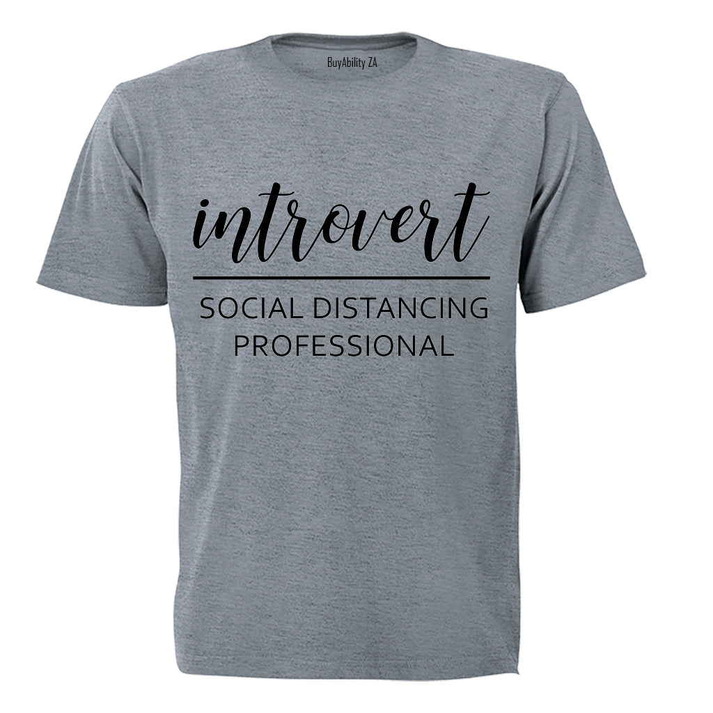 Introvert - Social Distancing Professional - Adults - T-Shirt - BuyAbility
