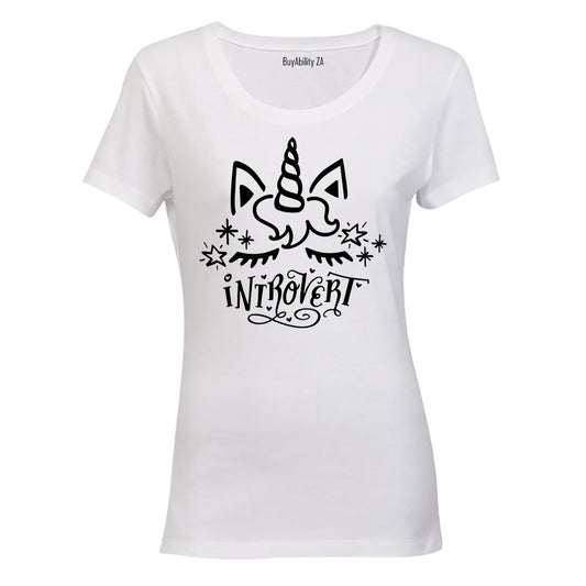 Introvert Unicorn - Ladies - T-Shirt