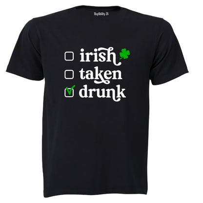 Irish Drunk - St. Patricks Day - Adults - T-Shirt