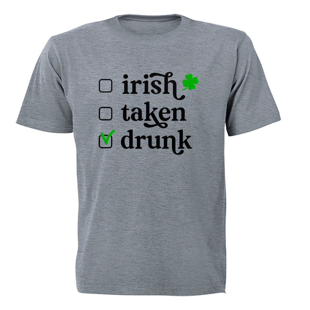 Irish Drunk - St. Patricks Day - Adults - T-Shirt - BuyAbility South Africa