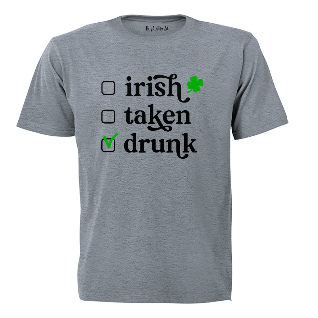 Irish Drunk - St. Patricks Day - Adults - T-Shirt