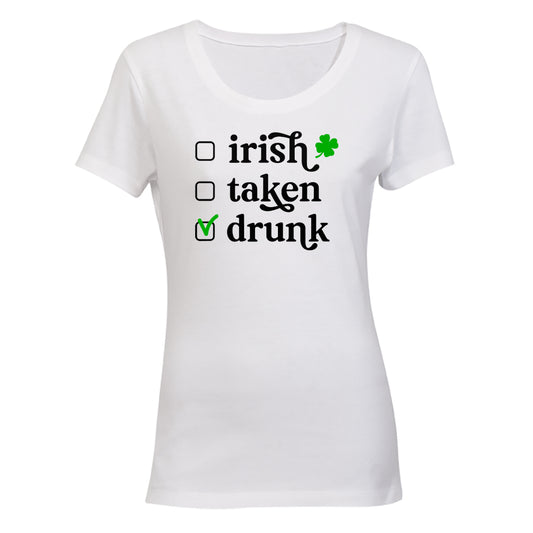 Irish Drunk - St. Patricks Day - Ladies - T-Shirt - BuyAbility South Africa