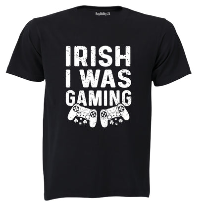 Irish I Was Gaming - St. Patricks Day - Adults - T-Shirt