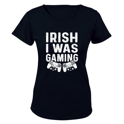 Irish I Was Gaming - St. Patricks Day - Ladies - T-Shirt - BuyAbility South Africa