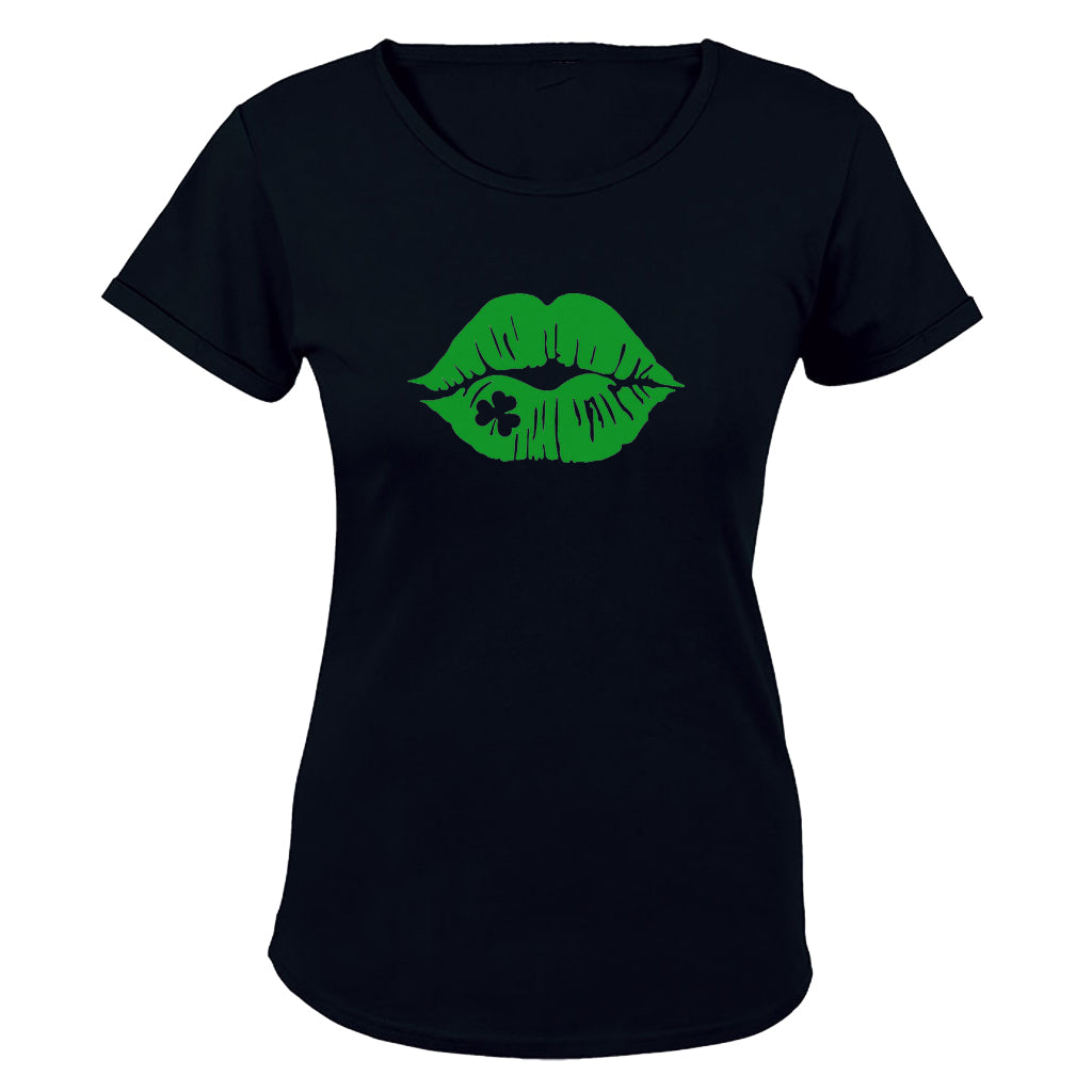 Irish Lips - St. Patricks Day - Ladies - T-Shirt - BuyAbility South Africa