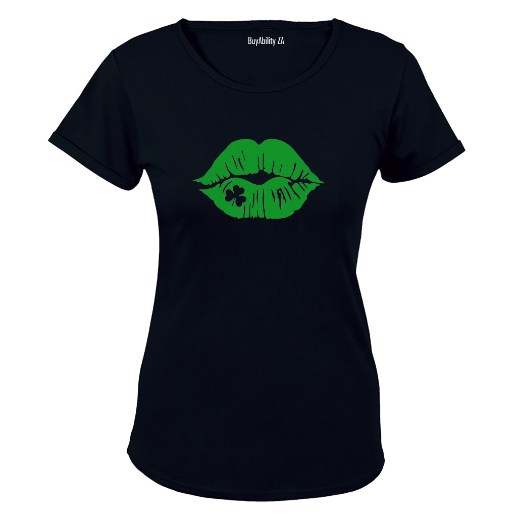 Irish Lips - St. Patricks Day - Ladies - T-Shirt