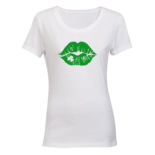 Irish Lips - St. Patricks Day - Ladies - T-Shirt - BuyAbility South Africa
