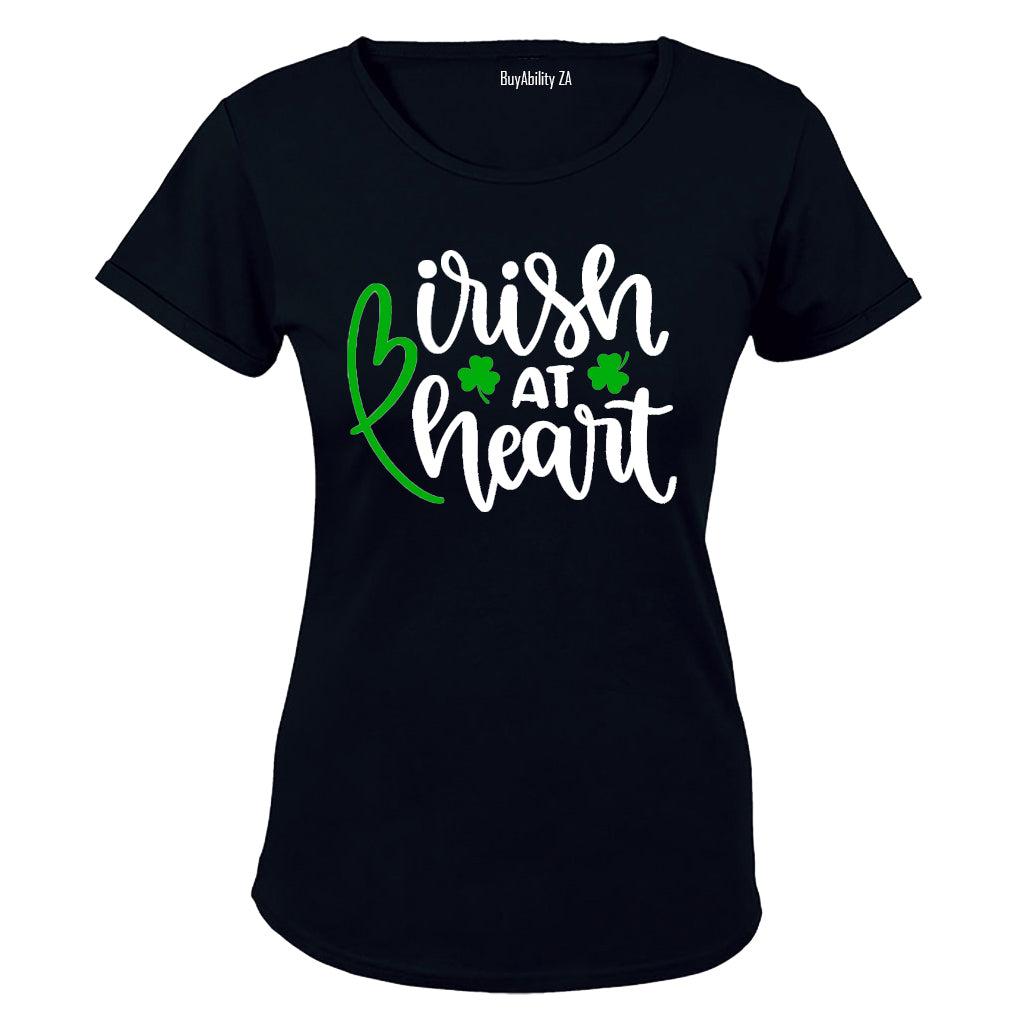 Irish at Heart - St. Patrick's Day - Ladies - T-Shirt - BuyAbility