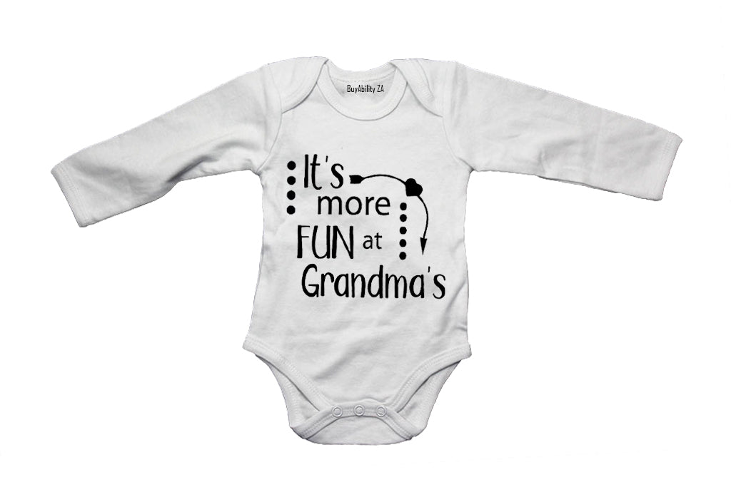 It's More Fun at Grandma's - Baby Grow