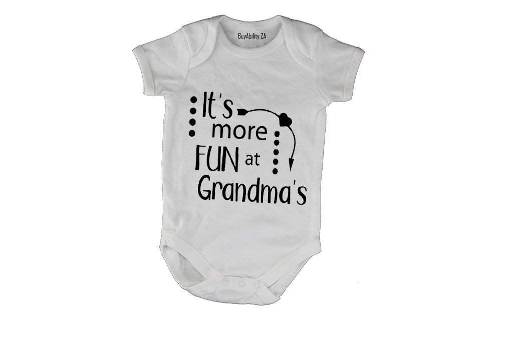 It's More Fun at Grandma's - Baby Grow