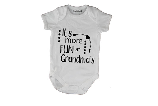 It's More Fun at Grandma's - Baby Grow