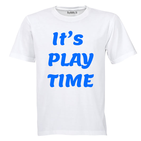 It's Play Time - Blue - Kids T-Shirt - BuyAbility