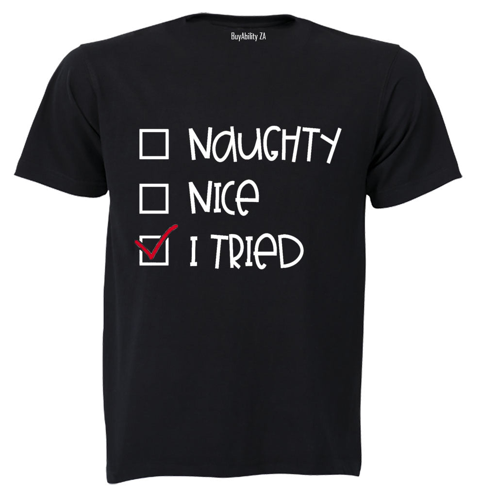 I Tried - Christmas - Kids T-Shirt