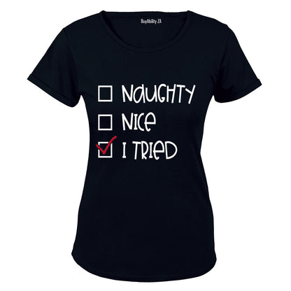 I Tried - Christmas - Ladies - T-Shirt