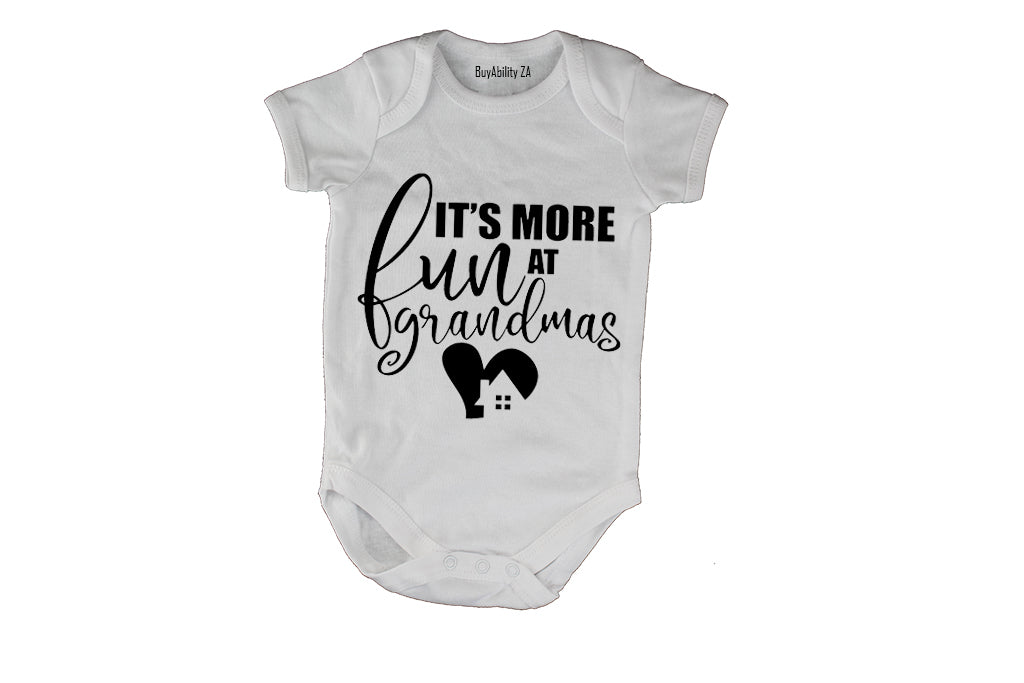It's More Fun at Grandma's House - Baby Grow