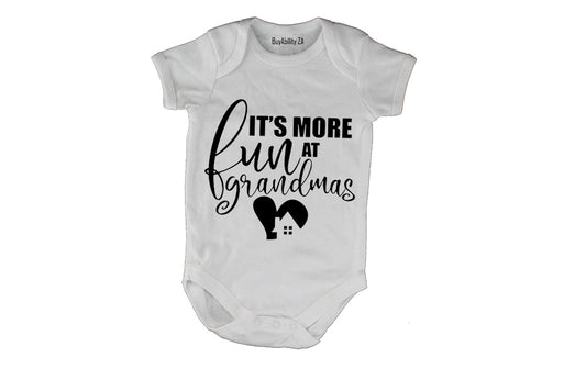 It's More Fun at Grandma's House - Baby Grow