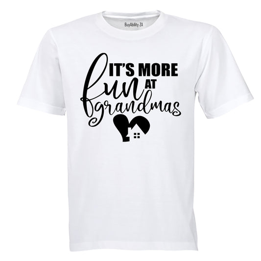 It's More Fun at Grandma's House - Kids T-Shirt