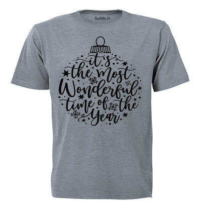 Most Wonderful Time - Christmas Bauble - Kids T-Shirt