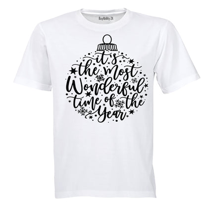 Most Wonderful Time - Christmas Bauble - Kids T-Shirt