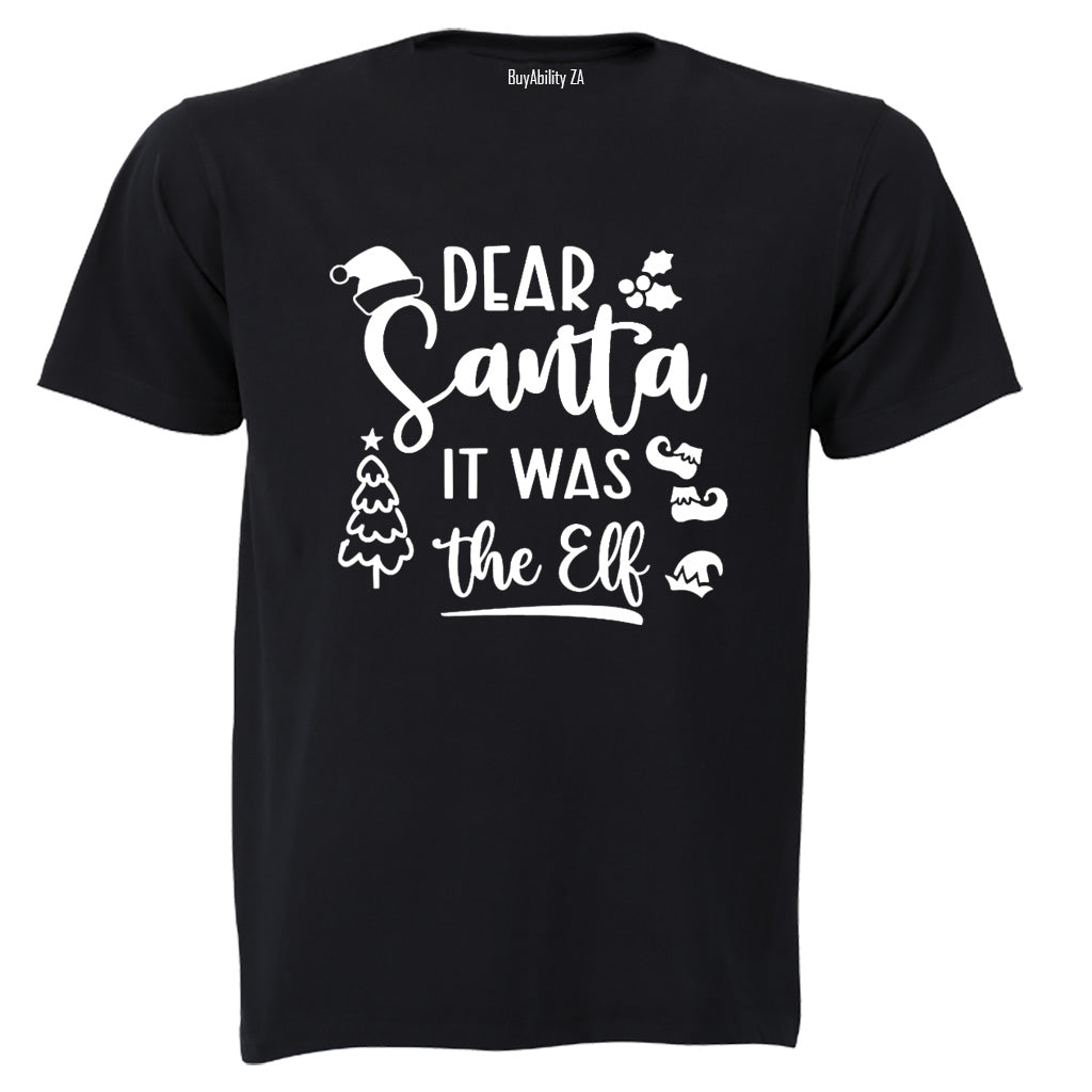 It Was The Elf - Christmas - Kids T-Shirt - BuyAbility South Africa
