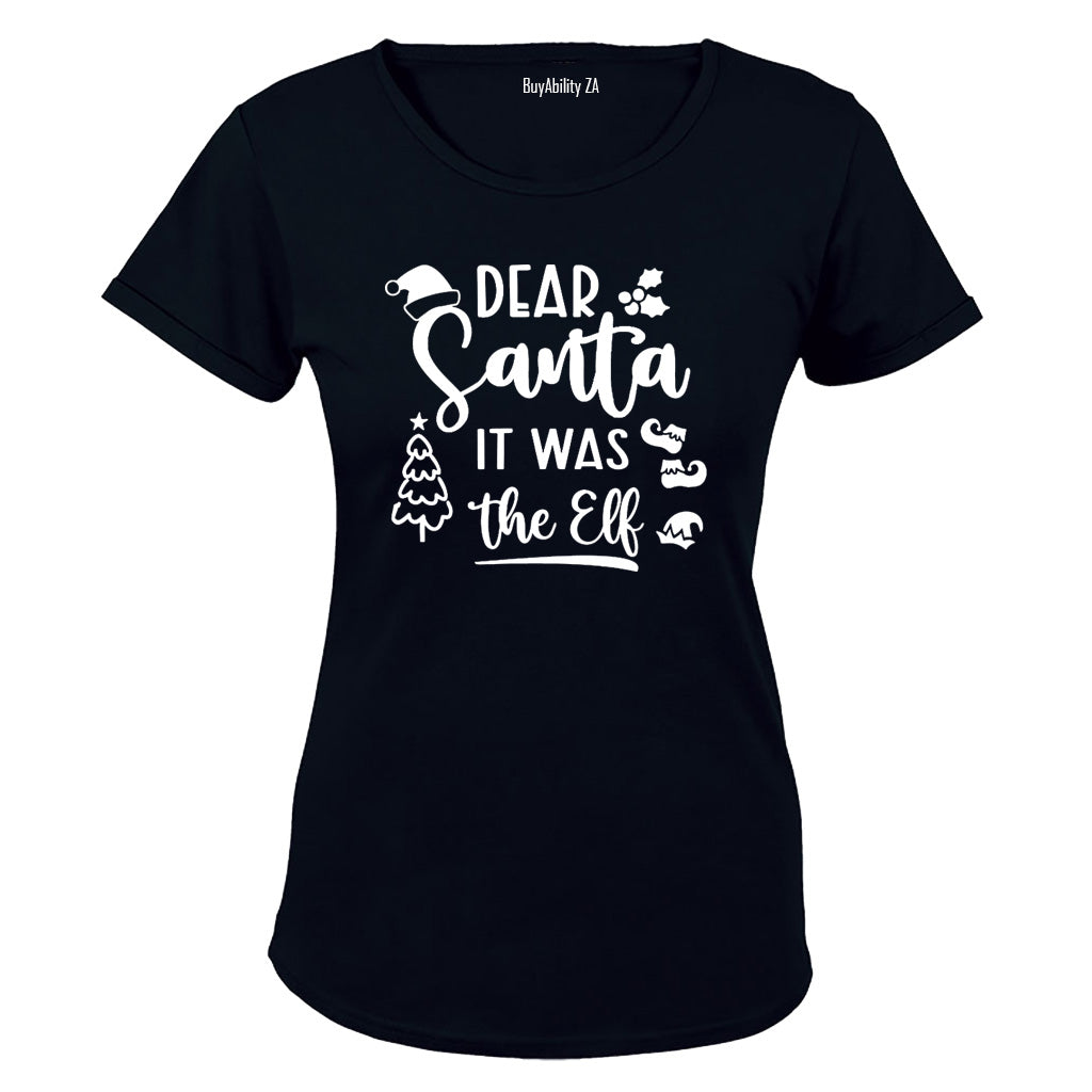 It Was The Elf - Christmas - Ladies - T-Shirt - BuyAbility South Africa
