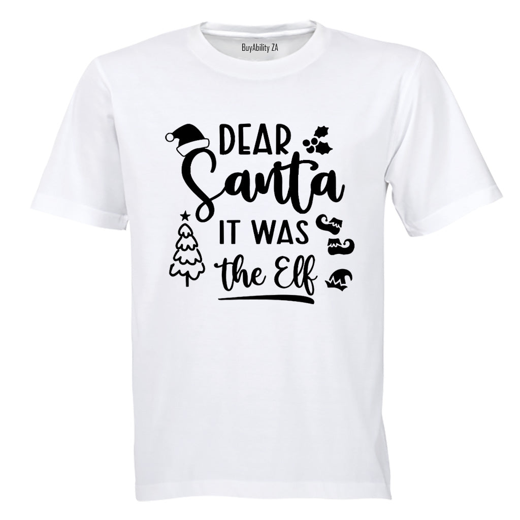 It Was The Elf - Christmas - Kids T-Shirt - BuyAbility South Africa