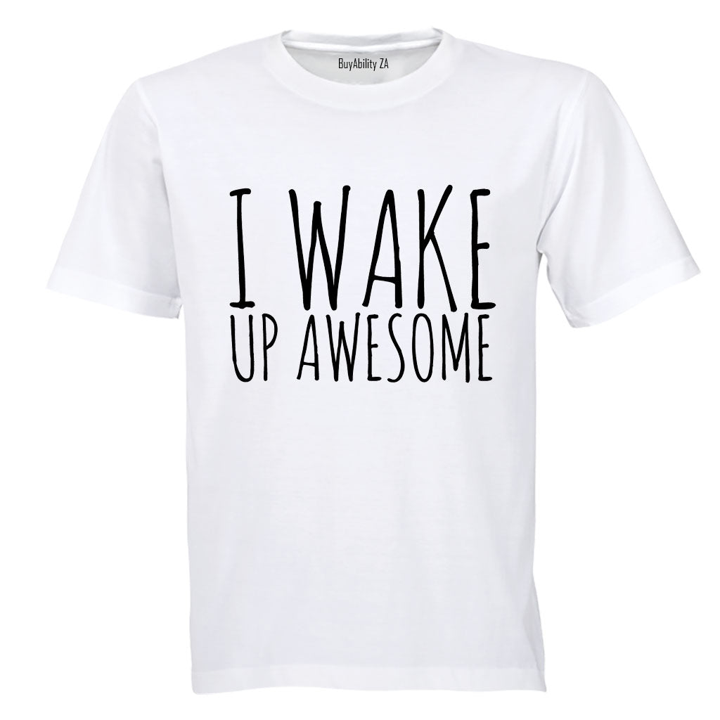 I Wake Up Awesome - Kids T-Shirt - BuyAbility