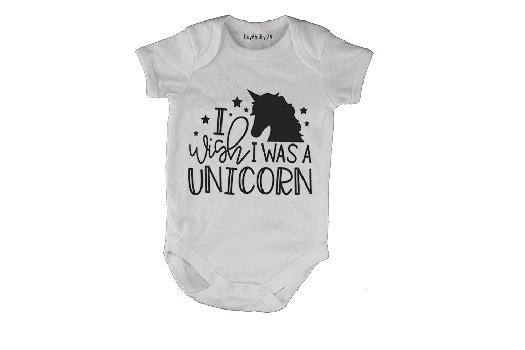 I Wish I was a Unicorn - Baby Grow