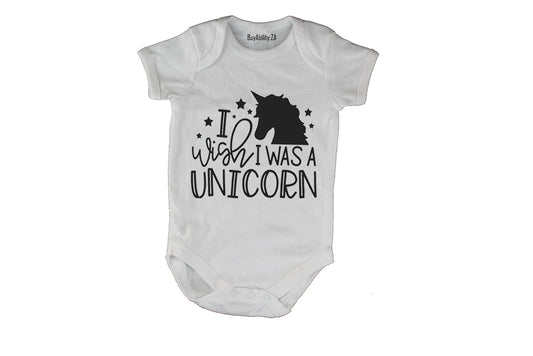 I Wish I was a Unicorn - Baby Grow
