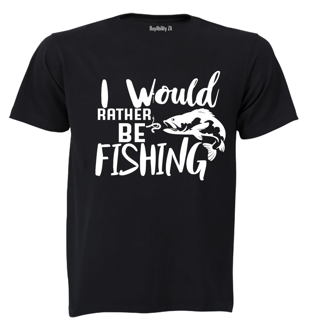 I Would Rather Be Fishing - Kids T-Shirt - BuyAbility