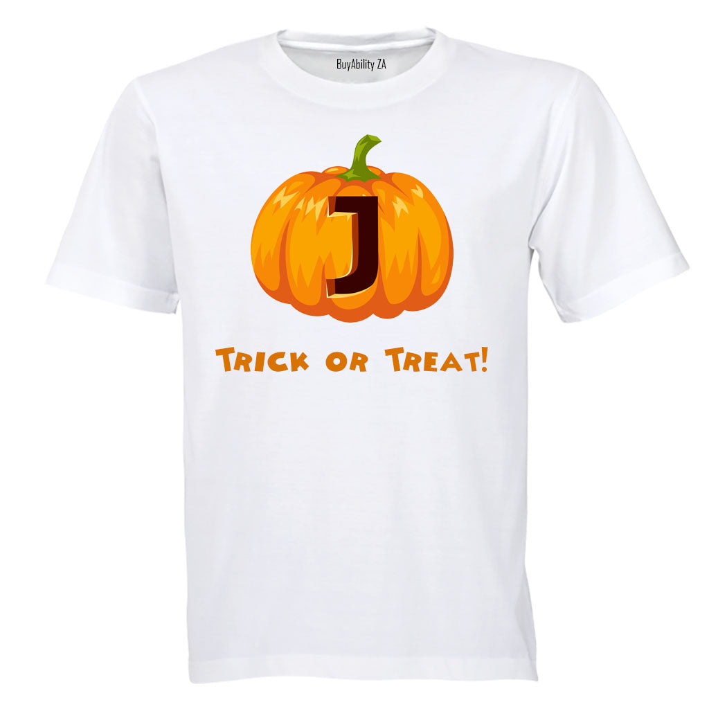 J - Halloween Pumpkin - Kids T-Shirt