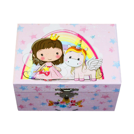 Unicorn & Ballerina - Musical Jewellery Box