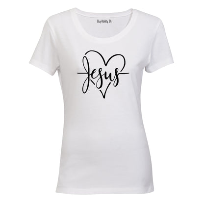 Jesus Heart - Ladies - T-Shirt - BuyAbility South Africa