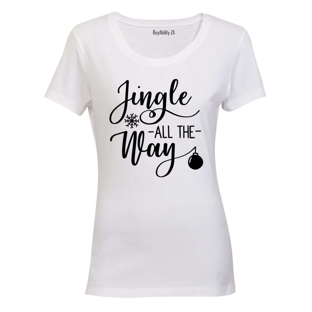 Jingle All The Way - Christmas - Ladies - T-Shirt