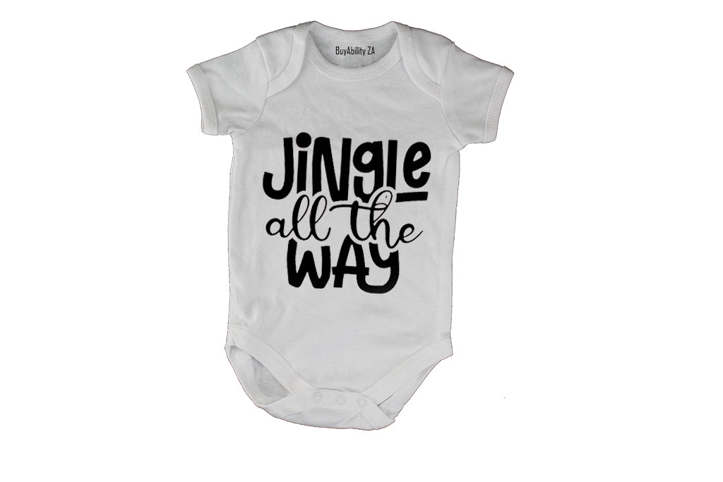 Jingle All The Way - Bold Christmas - Baby Grow